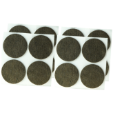 Podkładki filcowe do mebli Ø 40 mm (16 szt.), brązowe