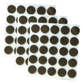 Podkładki Ø 16 mm, brązowe, filcowe do mebli, opakowanie 75 szt.