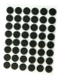 Podkładki filcowe do mebli Ø 12 mm (48 szt.), czarne