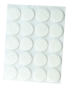 Podkładki filcowe do mebli Ø 20 mm (20 szt.), białe