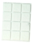 Podkładki filcowe 25 x 25 mm (12 szt.), białe
