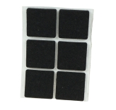 Podkładki filcowe 30 x 30 mm (6 szt.), czarne