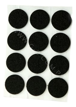 Podkładki filcowe Ø 24 mm (12 szt.), czarne