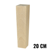 [20 CM] Holz Buche Massivholz Trapez Möbelfüße 50/40 mm ohne Montageplatte