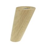 [8 CM] Holz Eiche Roh Schräg Möbelfüße 45/25 mm ohne Montageplatte