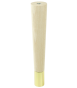 Nóżka bukowa prosta stożek 25 cm surowa, z nakładką mosiężną