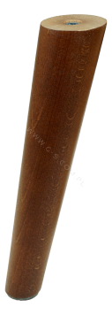 [20 CM] Holz Buche Nussfarben Lackiert Schräg Möbelfüße 45/25 mm ohne Montageplatte