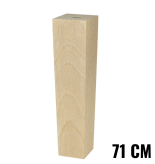 [70 CM] Holz Buche Massivholz Trapez Möbelfüße 60/30 mm ohne Montageplatte