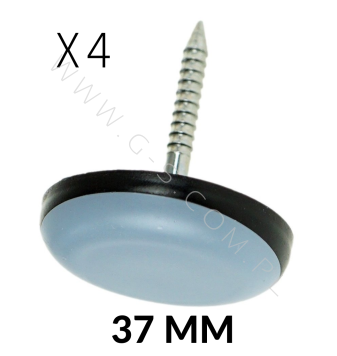 [Ø 37 MM] PTFE Möbelgleiter, Teflongleiter mit Nagel