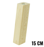 [15 CM] Holz Buche Massivholz Schräg Quadratisch Möbelfüße 32x32 mm ohne Montageplatte