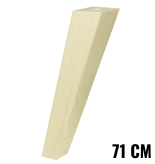 [70 CM] Holz Buche Massivholz Schräg Trapez Möbelfüße 60/30 mm ohne Montageplatte