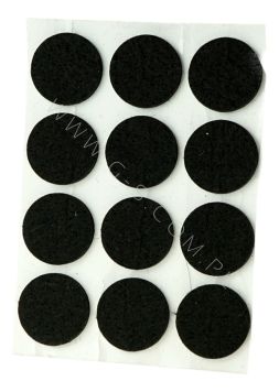 Podkładki filcowe do mebli Ø 28 mm (12 szt.), czarne