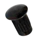 Гайка эриксона с головкой без резьбы M4 х 10 мм, оцинковка чёрная