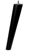 Noga typ Neo H-260 mm, skośna do mebli, czarna lakier