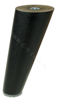 Noga typ Neo H-100 mm, skośna do mebli, czarna lakier