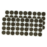 Podkładki Ø 24 mm, brązowe, filcowe do mebli, opakowanie 108 szt.